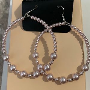 Pink Pearl Earrings